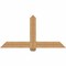 Ekena Millwork Eugene Smooth Timber Gable Bracket, Western Red Cedar, 60"W x 30"H x 5 1/2"D x 5 1/2"F, 12/12 Pitch GBW060X30X0606EUG00SWR - alternate 1